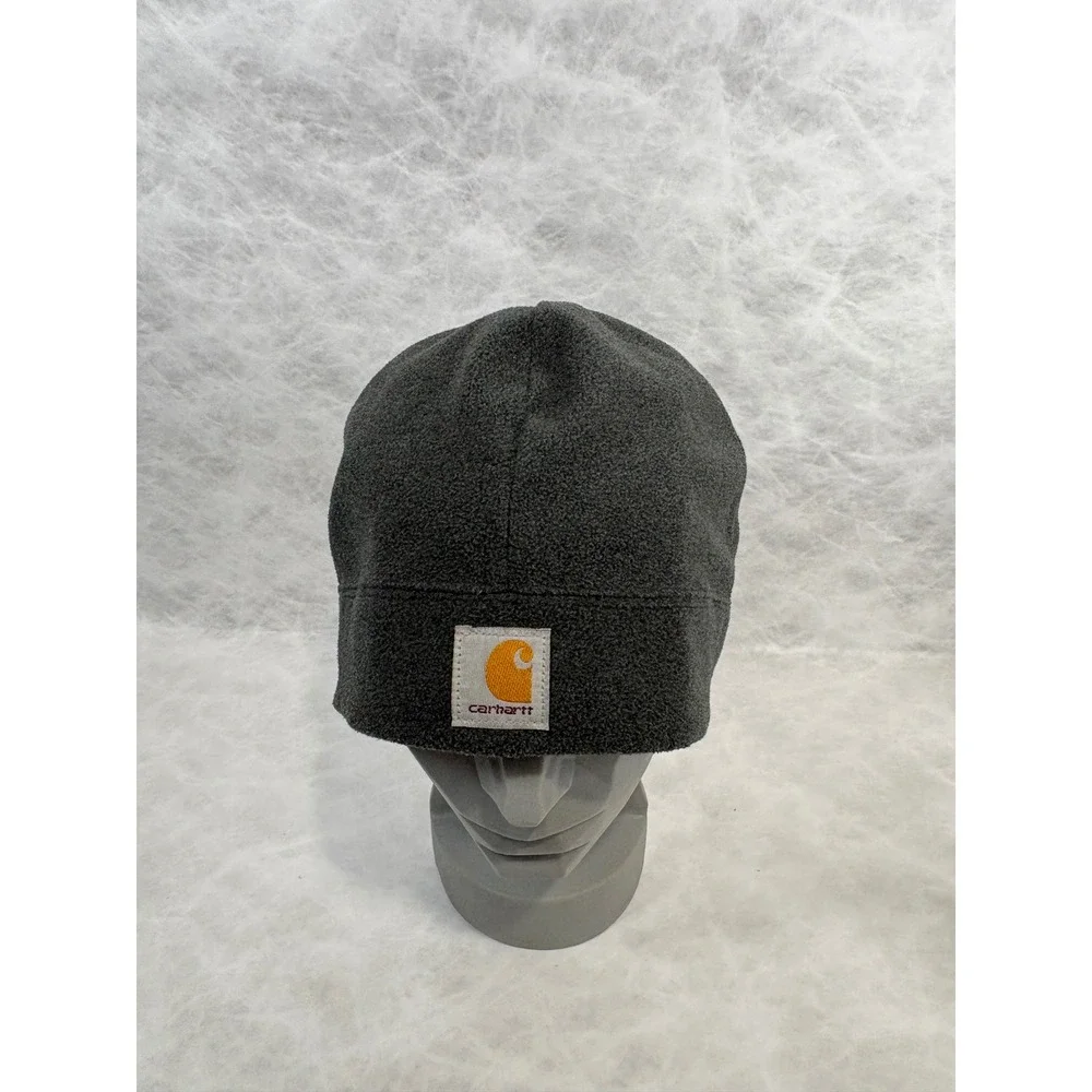 Carhartt Mens Fleece Beanie Hat Charcoal Grey A207 CHH One Size OSFA Workwear